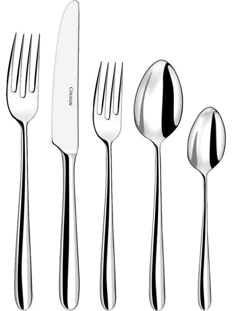 Couzon Fusain Five Piece Place Setting, Silver