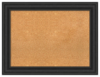 Framed Natural Cork Board, 33x25, Shipwreck Black Framed Organization Boards
