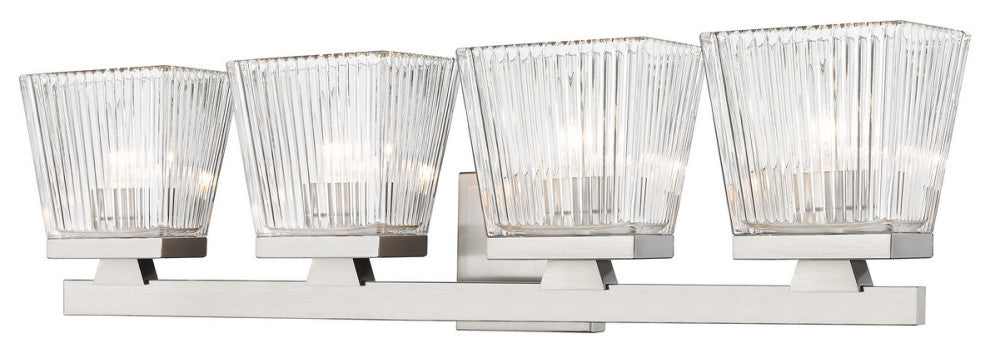 Z-LITE 1936-4V-BN 4 Light Vanity, Brushed Nickel