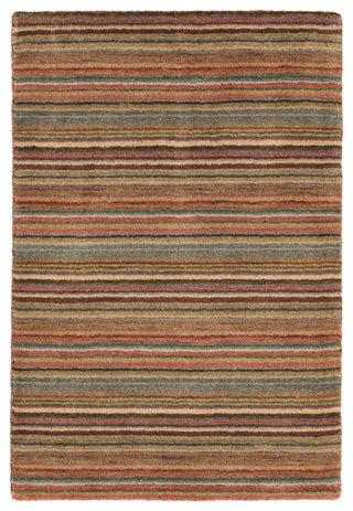 Dash & Albert Brindle Stripe Spice Hand Loom Knotted Wool Rug, Multi, 8' x 10'