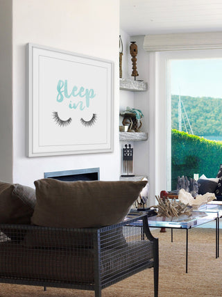 Marmont Hill, "Pillow Sleep in Blue" by Amanda Greenwood Framed Painting, 32x32