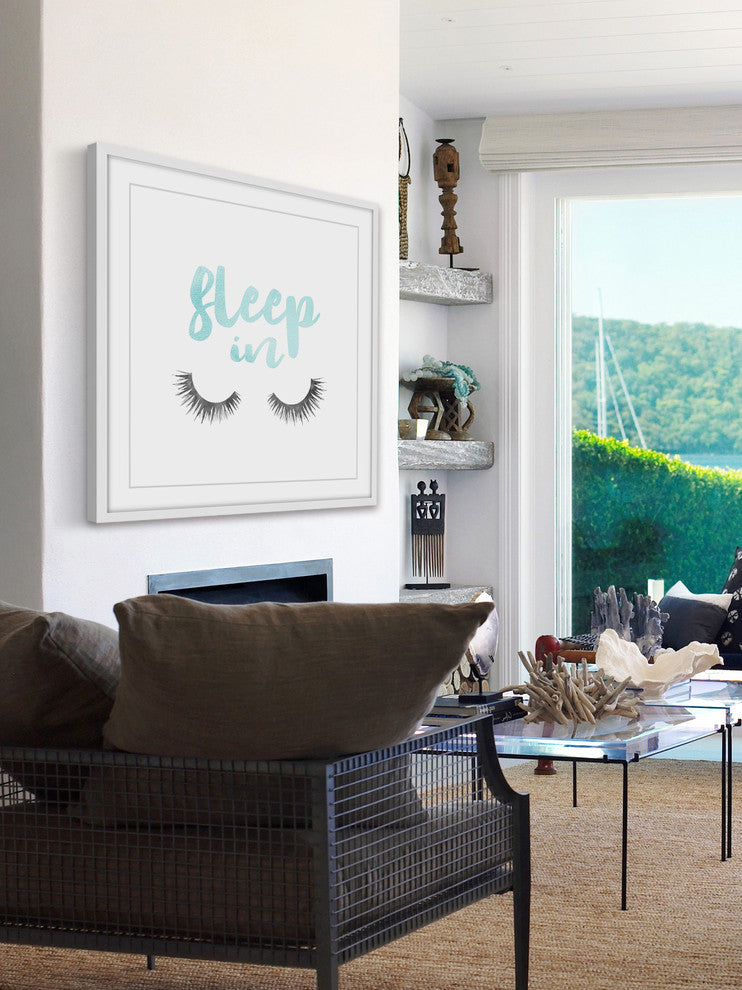 Marmont Hill, "Pillow Sleep in Blue" by Amanda Greenwood Framed Painting, 32x32