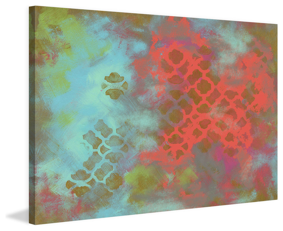 Marmont Hill, "Goldmod" by Reesa Qualia Painting Print on Wrapped Canvas, 24x16