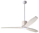 LeatherLuxe Fan, White/Ivory, 54" Whitewash Blades, Wall Control