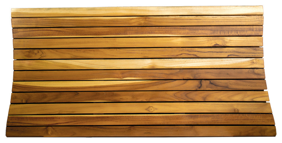 EcoDecors Teak  Shower Bath Floor Mat, 40"x20"