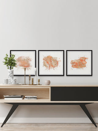 Smoke of Deceit Triptych, 3-Piece Set, 24x24 Panels