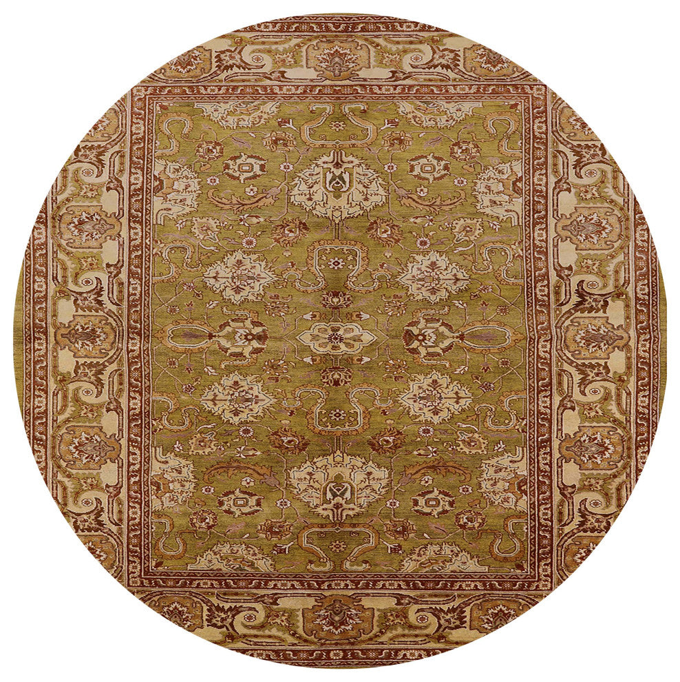Ahgly Company Indoor Round Mid-Century Modern Area Rugs, 5' Round