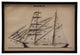 Black And White Ship Plate 81, Black Shadowbox