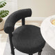 Toulouse Boucle Fabric Bar Stool - Black Black