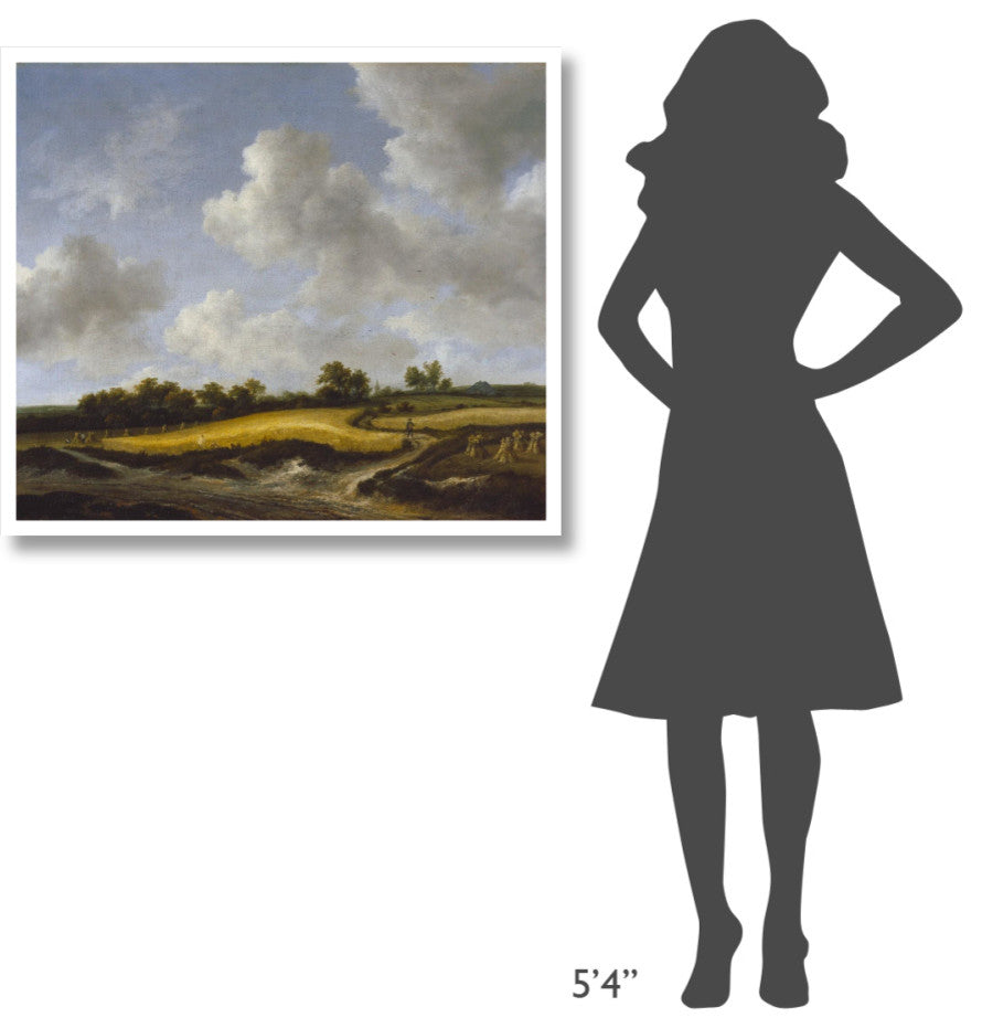 "Landscape with a Wheatfield" Digital Paper Print by Jacob van Ruisdael, 38"x33"