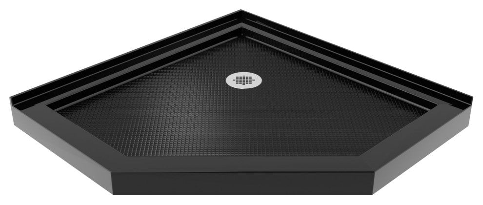 DreamLine Prism 36x74 3/4 Neo-Angle Pivot Shower Enclosure Satin Black, Black