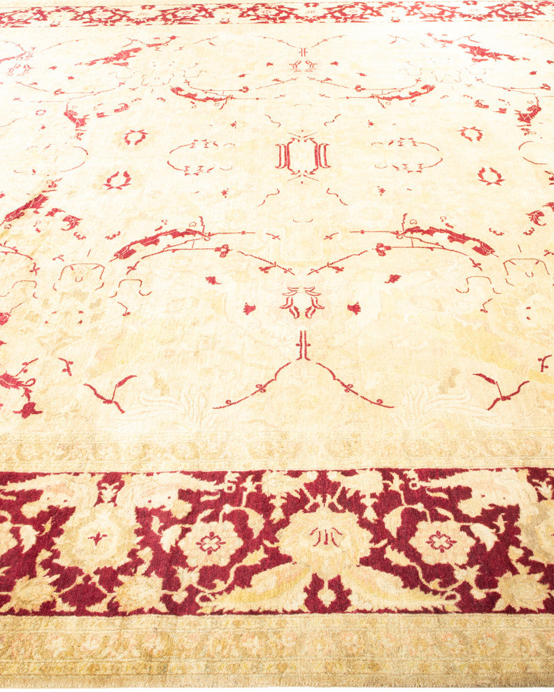 Mogul, One-of-a-Kind Hand-Knotted Area Rug Ivory, 9' 2" x 12' 1"