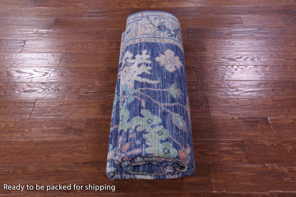 Turkish Oushak Hand-Knotted Wool Rug 6' 3" X 9' 3" - Q15702