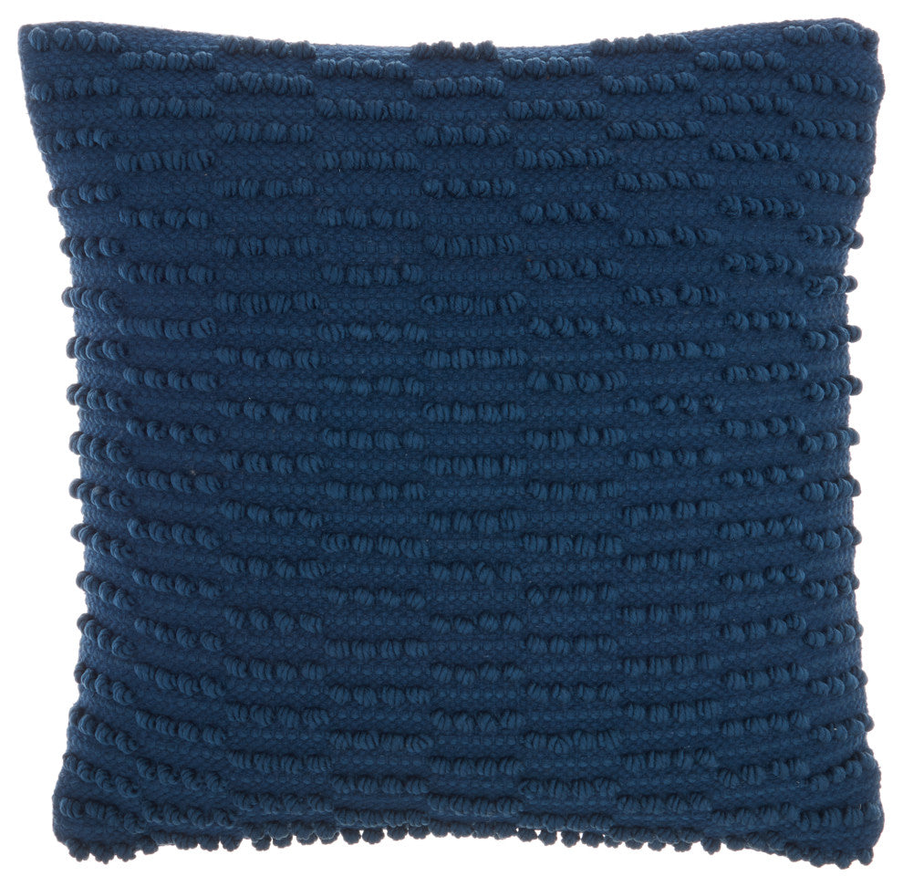Mina Victory GC380 Throw Pillow, Navy, 18"X18"