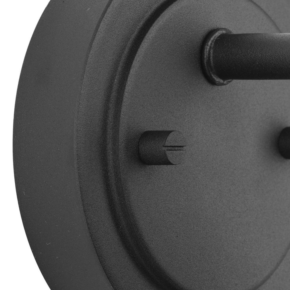Ward Collection One-Light Textured Black Urban Industrial Outdoor Wall Lantern