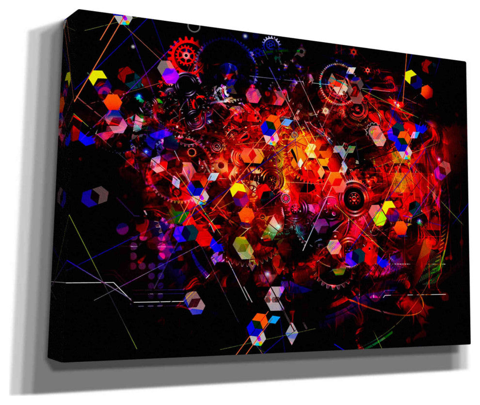 Epic Graffiti "The Machine" Giclee Canvas Wall Art, 26"x18"