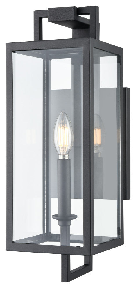 Lamont 1 Light 18" Tall Textured Black Outdoor