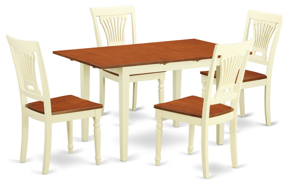 5 Pc Kitchen Dinette Set - Dinette Table And 4 Dinette Chairs