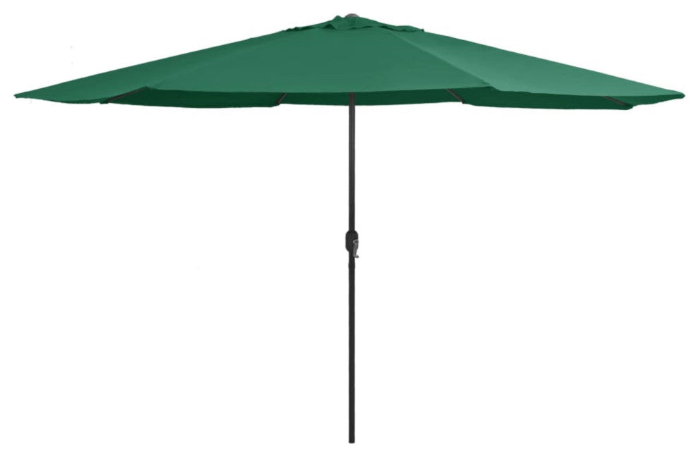 Vidaxl Outdoor Parasol With Metal Pole 157.5" Green