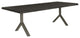 Brooks Dining Table, Y Base, 40"x79", Ebonized Top, Pewter Base