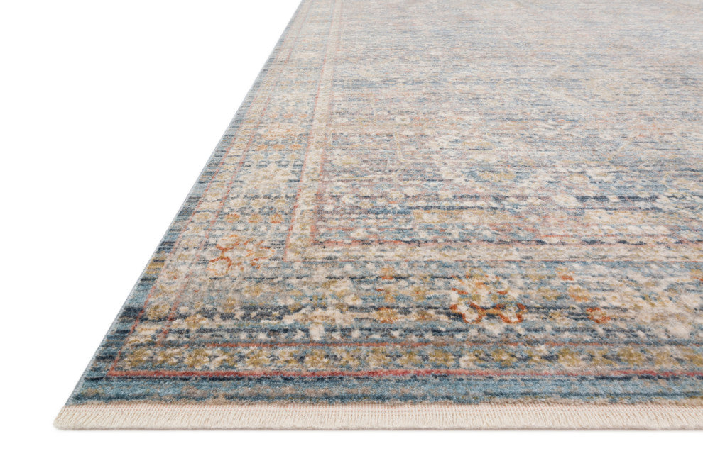 Blue Rust Polyester Claire Area Rug by Loloi, 11'6"x15'7"