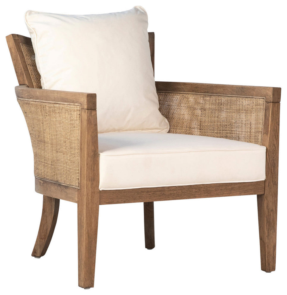 Cane and Oak Arm Chair