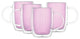 Aroma Pink Double Wall Insulated Glasses 13.5 oz, Set of 4