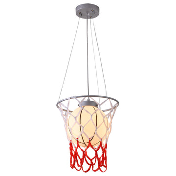 Basketball Light Fixture With Net
