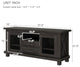 Vintage Particleboard TV Stand with Two Drawers and Open Style Shelves