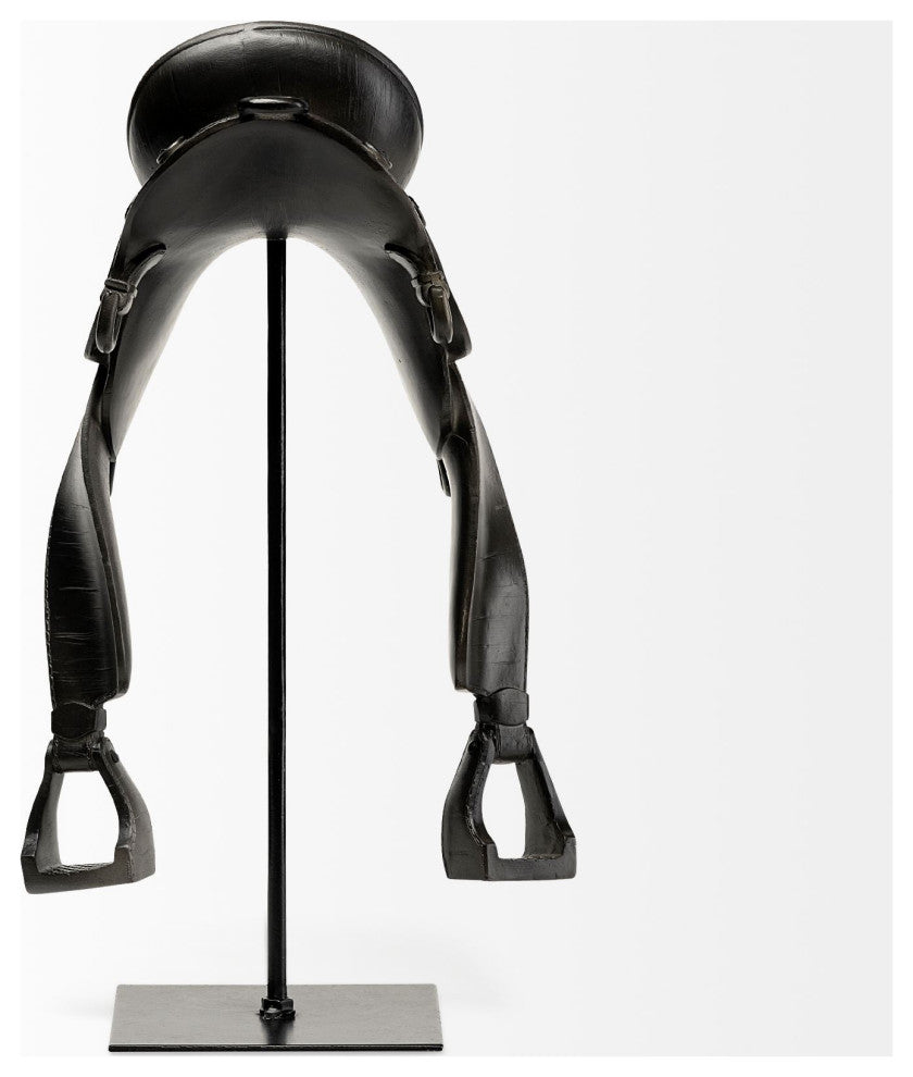 Colt III 8Lx9W Black Equestrian-Inspired English Horse Saddle