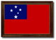 Western Samoa Country Flag Canvas Print, 27"x39"
