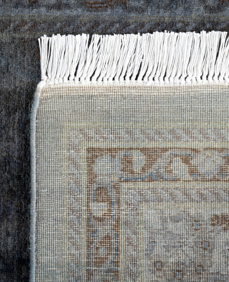 Overdyed One-of-a-Kind Hand-Knotted Area Rug Gray, 2' 6" x 8' 8"