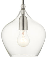 Livex Lighting Aldrich 1 Light Brushed Nickel Pendant
