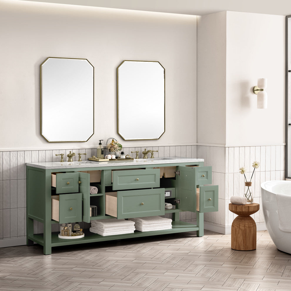 Breckenridge 72" Double Vanity, Smokey Celadon