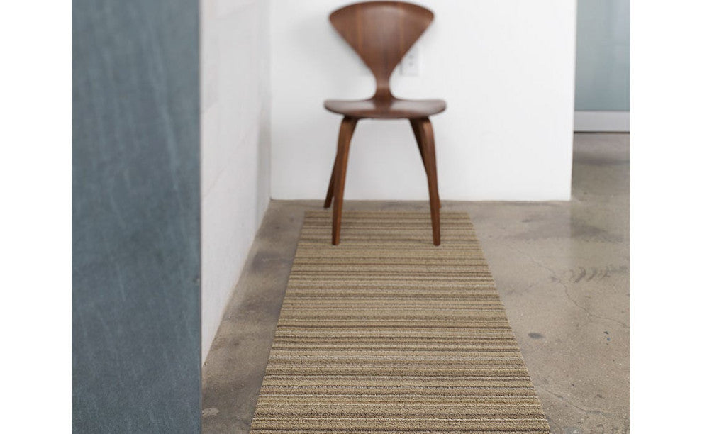 Skinny Stripe Shag, Mushroom, 36"x60"