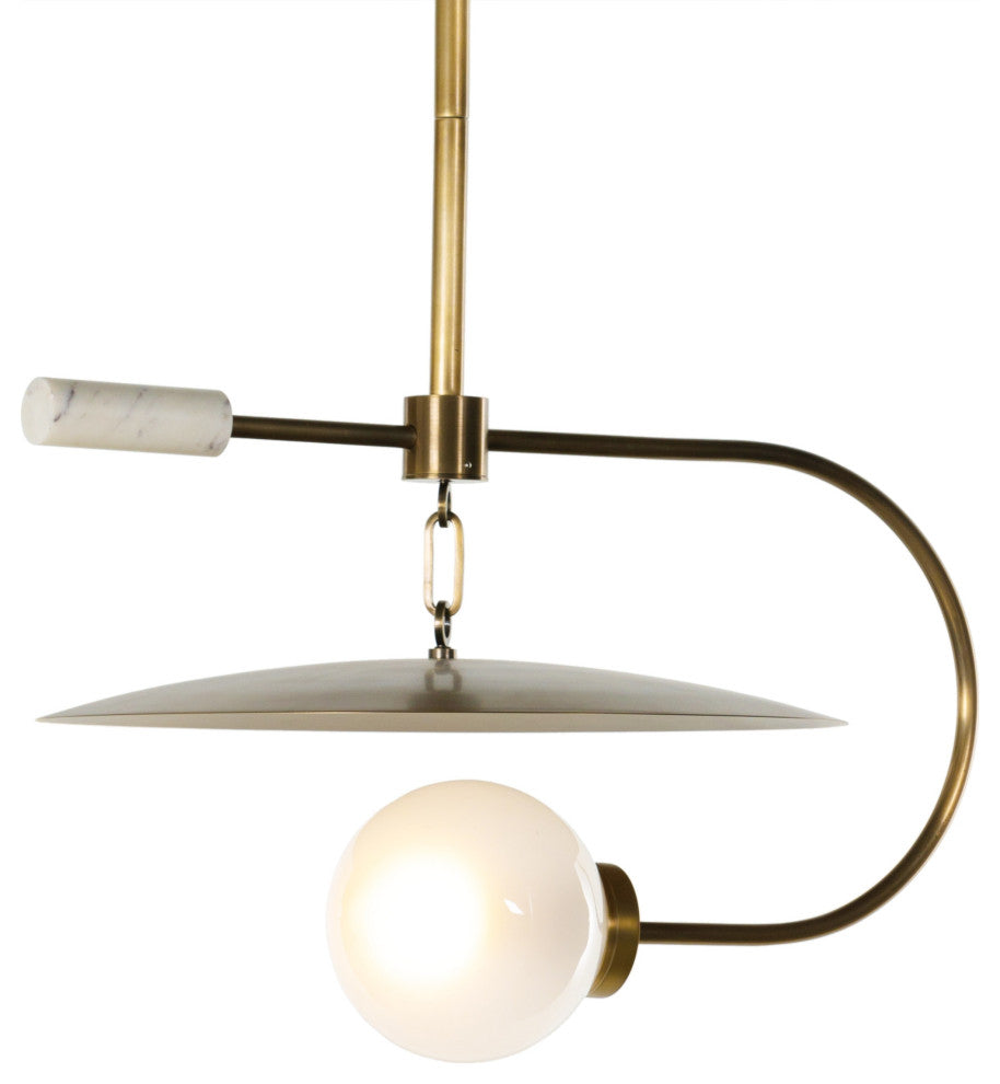 Harpo Pendant-Antique Brass Iron