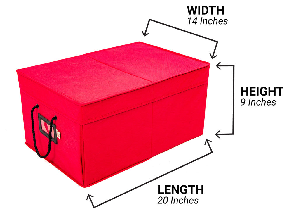 72" 3" Christmas Ornament Storage Box With Drawers