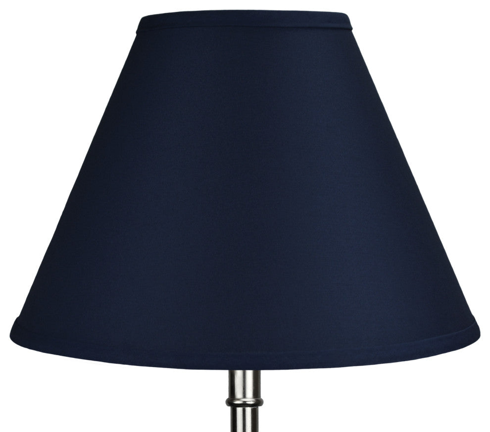 Fenchel Shades 6.5"x15"x11" Spider Attachment Empire Lamp Shade, Linen Navy