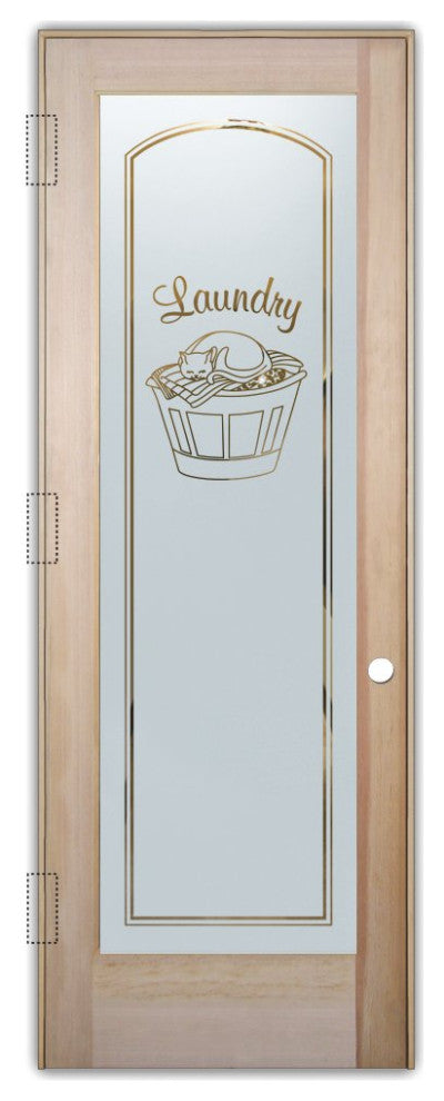 Laundry Door - Cat Nap - Douglas Fir (stain grade) - 36" x 96" - Knob on...