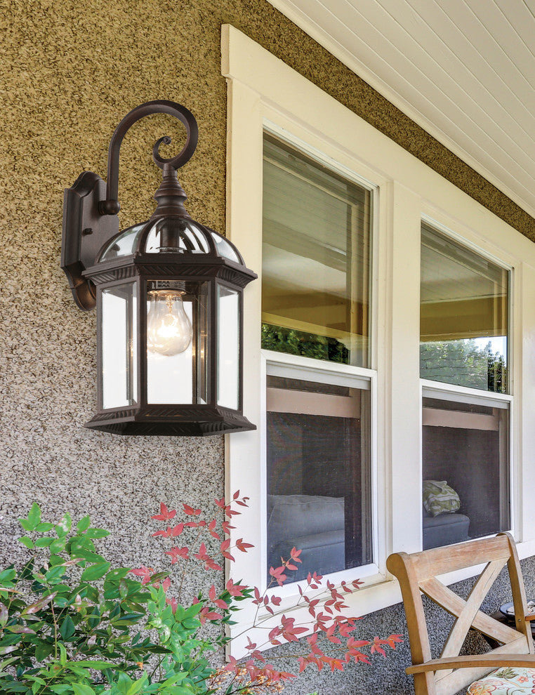 1 Light Coach Lantern, Rust