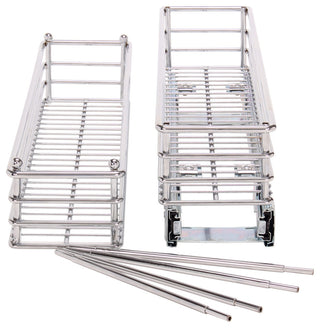 Shows components/parts of the cabinet organizer on white background; not a full product view.