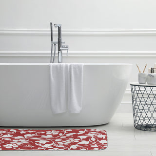 24" x 17" Evelyn Bathmat, Ligonberry Red