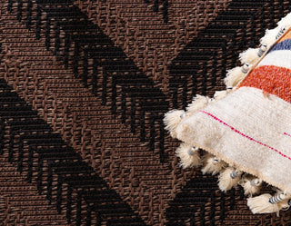 Rug Unique Loom Outdoor Modern Brown Runner 2' 2 x 6' 0