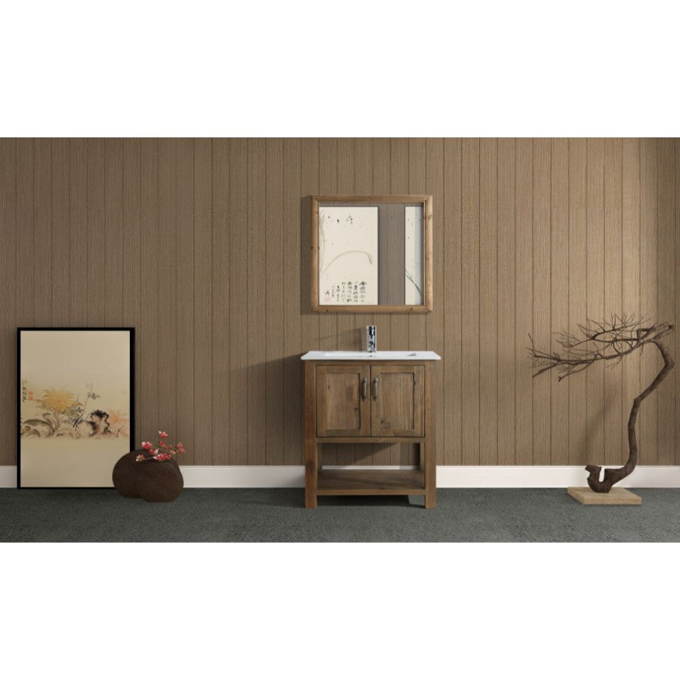 Austin Traditional Walnut 30" Single Sink Vanity