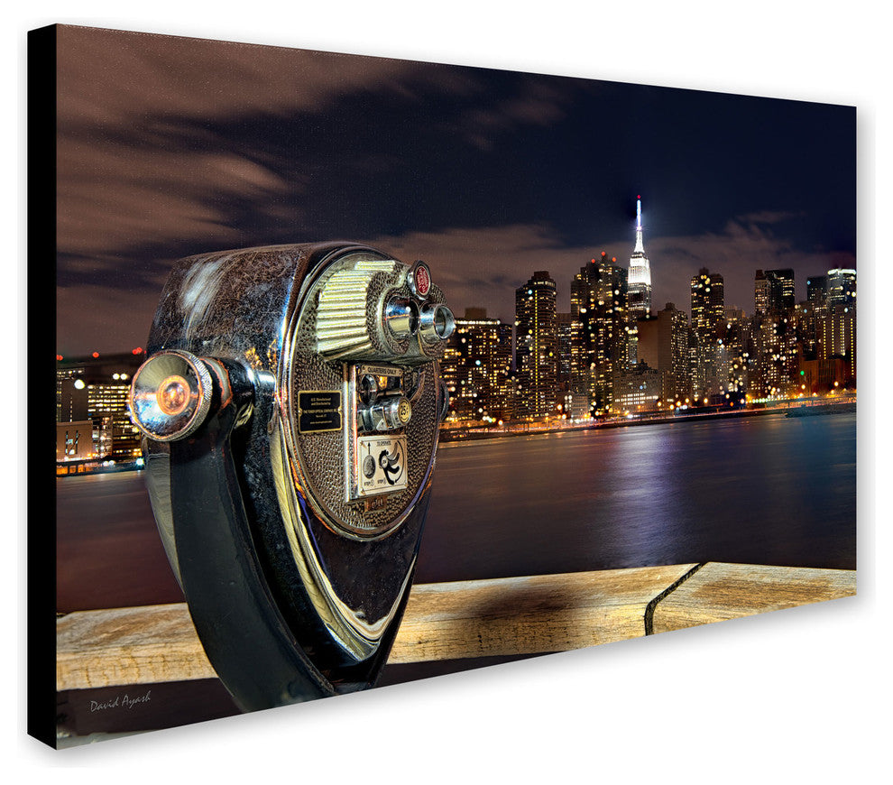''Midtown Over the East River - III'' Canvas Art by David Ayash