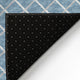 Indoor/Outdoor York YO1 Sky Blue Machine Washable 2'3" x 10' Rug