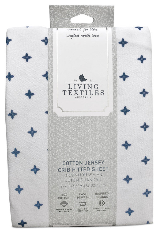 Jersey Crib Fitted Sheet, Starry Night