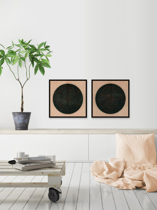 The Sky Diptych, Set of 2, 32x32 Panels