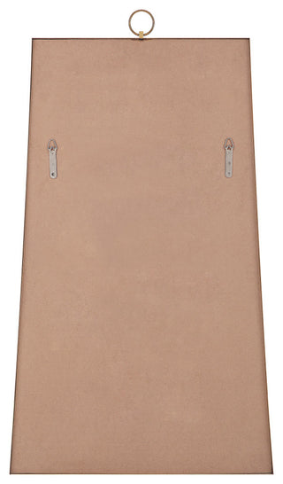 Ariadne 42" Tall Rectangular Mirror, Burnished Brass