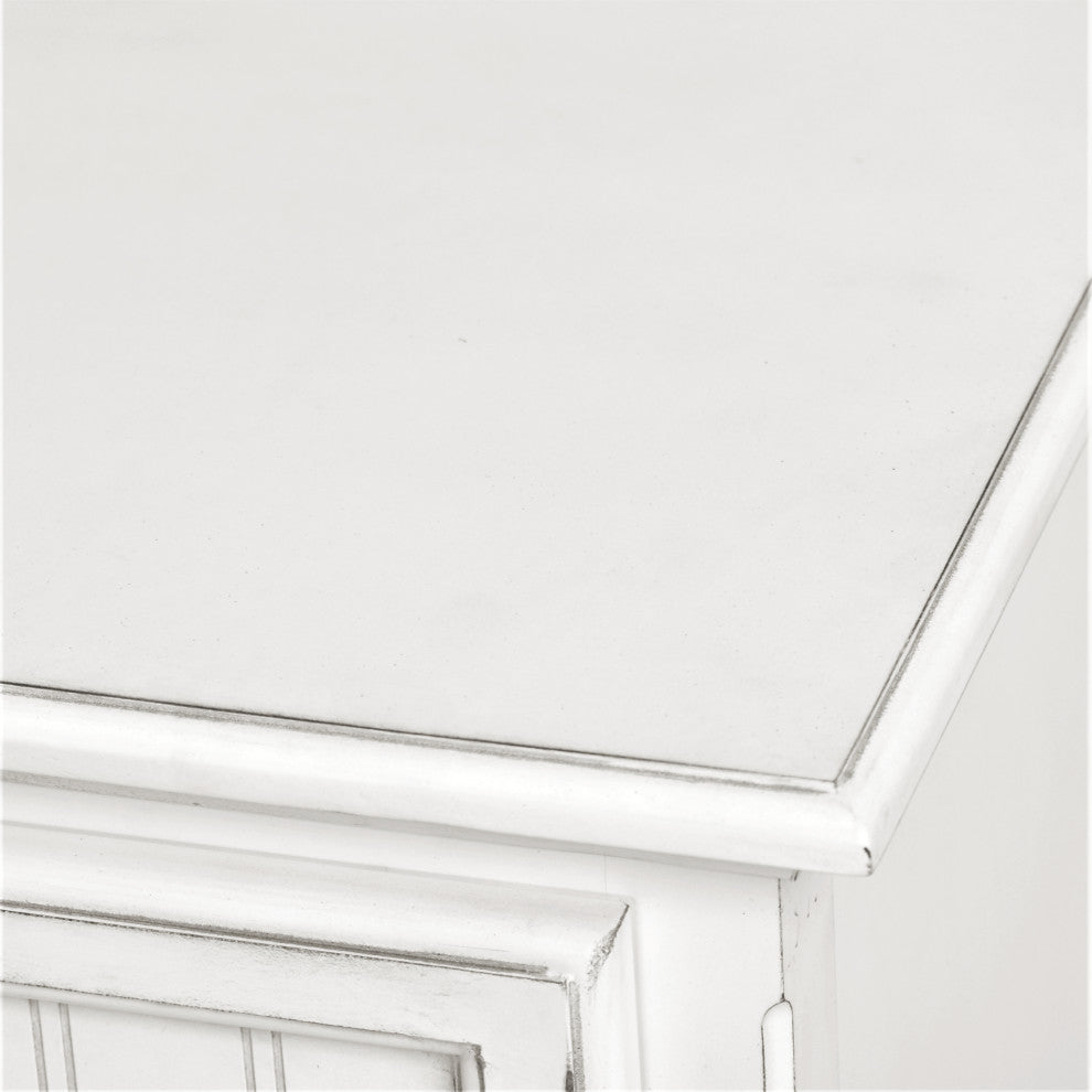 Monaco 2-Drawer Nightstand, White
